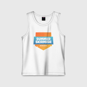 Детская майка хлопок с принтом Summer Skirmish в городе Новоалтайск,  |  | epic games | games | королевская битва | лето | фортнайт