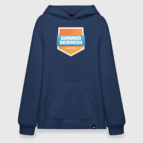 Худи SuperOversize хлопок с принтом Summer Skirmish в городе Новоалтайск, 70% хлопок, 30% полиэстер, мягкий начес внутри | карман-кенгуру, эластичная резинка на манжетах и по нижней кромке, двухслойный капюшон
 | epic games | games | королевская битва | лето | фортнайт
