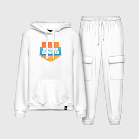 Женский костюм хлопок (с толстовкой) с принтом Summer Skirmish в городе Новоалтайск,  |  | epic games | games | королевская битва | лето | фортнайт