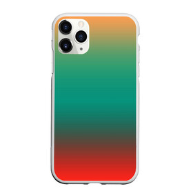Чехол для iPhone 11 Pro матовый с принтом Красно-бирюзовый градиент в городе Новоалтайск, Силикон |  | градиент | модный | размытый фон | современный узор | текстура