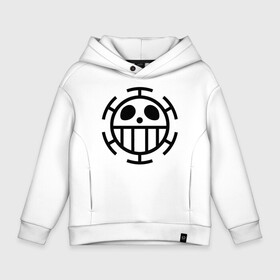 Детское худи Oversize хлопок с принтом Пираты Сердца | One Piece в городе Новоалтайск, френч-терри — 70% хлопок, 30% полиэстер. Мягкий теплый начес внутри —100% хлопок | боковые карманы, эластичные манжеты и нижняя кромка, капюшон на магнитной кнопке | anime | manga | one piece | аниме | большой куш | ван пис | весёлый роджер | вон пис | докуро | капитан трафальгар д. ватер ло | корабль полярный тан | король пиратов | манга | пират | пиратский флаг