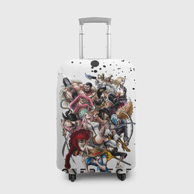 Чехол для чемодана 3D с принтом Пираты One Piece. Большой куш в городе Новоалтайск, 86% полиэфир, 14% спандекс | двустороннее нанесение принта, прорези для ручек и колес | anime | manga | monkey d. luffy | one piece | аниме | бейзил хокинс | большой куш | ван пис | вон пис | капоне бэдж | король пиратов | луфи | луффи | манга | манки д. луффи | пират | ророноа зоро | скретчмен апу