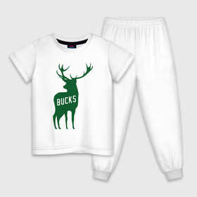 Детская пижама хлопок с принтом NBA - Bucks в городе Новоалтайск, 100% хлопок |  брюки и футболка прямого кроя, без карманов, на брюках мягкая резинка на поясе и по низу штанин
 | Тематика изображения на принте: antetokounmpo | basketball | bucks | giannis | milwaukee | mvp | nba | sport | streetball | адетокумбо | бакс | баскетбол | игра | милуоки | мяч | нба | олень | спорт | стритбол | тренер | чемпион | янис