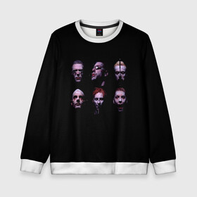 Детский свитшот 3D с принтом Rammstein horror в городе Новоалтайск, 100% полиэстер | свободная посадка, прямой крой, мягкая тканевая резинка на рукавах и понизу свитшота | alternative | metall | music | rammstein | rock | альтернатива | кристиан лоренц | кристоф шнайдер | металл | музыка | оливер ридель | пауль ландерс | раммштайн | рамштайн | рамштэйн | рихард круспе | рок