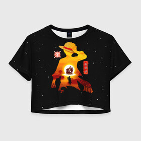 Женская футболка Crop-top 3D с принтом Манки Д. Луффи пираты Соломенной Шляпы в городе Новоалтайск, 100% полиэстер | круглая горловина, длина футболки до линии талии, рукава с отворотами | anime | manga | monkey d. luffy | one piece | аниме | большой куш | ван пис | вон пис | капитан | король пиратов | луси | луфи | луффи | луффи но уми | луффи таро | манга | манки д. луффи | мугивара | пират | пятый император