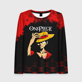 Женский лонгслив 3D с принтом Луффи One Piece. Большой куш в городе Новоалтайск, 100% полиэстер | длинные рукава, круглый вырез горловины, полуприлегающий силуэт | anime | manga | monkey d. luffy | one piece | аниме | большой куш | ван пис | вон пис | гол д. роджер | кайдо | король пиратов | луфи | луффи | манга | манки д. луффи | нами | нико робин | пират | портгас д. эйс | ророноа зоро