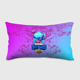 Подушка 3D антистресс с принтом BRAWL STARS SQUEAK: СКВИК. в городе Новоалтайск, наволочка — 100% полиэстер, наполнитель — вспененный полистирол | состоит из подушки и наволочки на молнии | brawl stars | leon | sally leon | shark | werewolf leon | акула | бравл старс | оборотень | сквик squeak