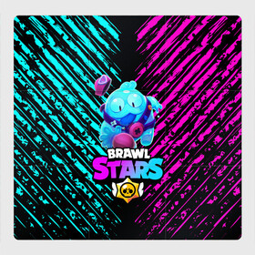 Магнитный плакат 3Х3 с принтом BRAWL STARS SQUEAK: СКВИК. в городе Новоалтайск, Полимерный материал с магнитным слоем | 9 деталей размером 9*9 см | Тематика изображения на принте: brawl stars | leon | sally leon | shark | werewolf leon | акула | бравл старс | оборотень | сквик squeak