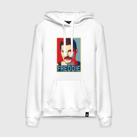 Женская толстовка хлопок с принтом Freddie в городе Новоалтайск, френч-терри, мягкий теплый начес внутри (100% хлопок) | карман-кенгуру, эластичные манжеты и нижняя кромка, капюшон с подкладом и шнурком | alternative | metall | music | queen | qween | rock | альтернатива | квин | куин | металл | музыка | рок | фредди меркьюри