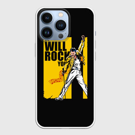 Чехол для iPhone 13 Pro с принтом We will rock you в городе Новоалтайск,  |  | Тематика изображения на принте: alternative | metall | music | queen | qween | rock | альтернатива | квин | куин | металл | музыка | рок | фредди меркьюри