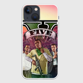Чехол для iPhone 13 mini с принтом GTA V | TEAM FOREVER AND EVER в городе Новоалтайск,  |  | Тематика изображения на принте: гта | игры | лето | персонажи | стиль