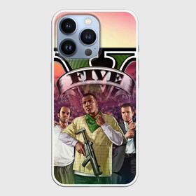 Чехол для iPhone 13 Pro с принтом GTA V | TEAM FOREVER AND EVER в городе Новоалтайск,  |  | Тематика изображения на принте: гта | игры | лето | персонажи | стиль