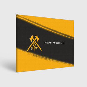 Холст прямоугольный с принтом New World - Brush в городе Новоалтайск, 100% ПВХ |  | amazon | covenant | game | games | logo | marauders | new | new world | rpg | syndicate | world | амазон | ворлд | игра | игры | ковенанты | краска | лого | марадеры | мир | новый | нью | нью ворлд | рпг | синдикат