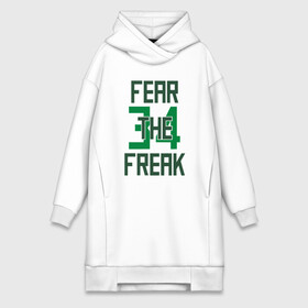 Платье-худи хлопок с принтом Fear The Freak 34 в городе Новоалтайск,  |  | antetokounmpo | basketball | bucks | giannis | milwaukee | mvp | nba | sport | streetball | адетокумбо | бакс | баскетбол | игра | милуоки | мяч | нба | олень | спорт | стритбол | тренер | чемпион | янис