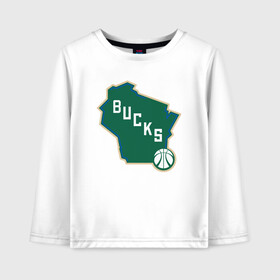 Детский лонгслив хлопок с принтом Bucks Map в городе Новоалтайск, 100% хлопок | круглый вырез горловины, полуприлегающий силуэт, длина до линии бедер | Тематика изображения на принте: antetokounmpo | basketball | bucks | giannis | milwaukee | mvp | nba | sport | streetball | адетокумбо | бакс | баскетбол | игра | милуоки | мяч | нба | олень | спорт | стритбол | тренер | чемпион | янис