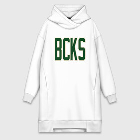 Платье-худи хлопок с принтом BCKS (Bucks) в городе Новоалтайск,  |  | antetokounmpo | basketball | bucks | giannis | milwaukee | mvp | nba | sport | streetball | адетокумбо | бакс | баскетбол | игра | милуоки | мяч | нба | олень | спорт | стритбол | тренер | чемпион | янис