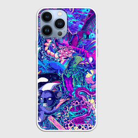 Чехол для iPhone 13 Pro Max с принтом Неоновые Звери в городе Новоалтайск,  |  | Тематика изображения на принте: животные | змея | коала | лес | неон | психоделика | пчела | стрекоза | фантастика | фантастические животные | фентези | фентези животные