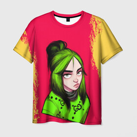 Мужская футболка 3D с принтом BILLIE EILISH | БИЛЛИ АЙЛИШ (Z) в городе Новоалтайск, 100% полиэфир | прямой крой, круглый вырез горловины, длина до линии бедер | be | billie | billie eilish | blohsh | ghoul | айлиш | билли | билли айлиш | бэрд | пайрат | пайрат бэрд