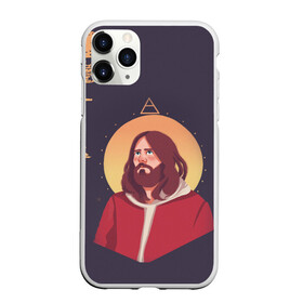 Чехол для iPhone 11 Pro матовый с принтом Jared Leto | 30 SECONDS TO MARS (Z) в городе Новоалтайск, Силикон |  | 30 seconds to mars | 30 секунд | 30 секунд до марса | jared joseph leto | jared leto | rock | джаред лето | музыка | песни | рок