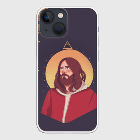 Чехол для iPhone 13 mini с принтом Jared Leto | 30 SECONDS TO MARS (Z) в городе Новоалтайск,  |  | 30 seconds to mars | 30 секунд | 30 секунд до марса | jared joseph leto | jared leto | rock | джаред лето | музыка | песни | рок