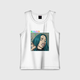Детская майка хлопок с принтом BILLIE EILISH | БИЛЛИ АЙЛИШ (Z) в городе Новоалтайск,  |  | be | billie | billie eilish | blohsh | ghoul | айлиш | билли | билли айлиш | бэрд | пайрат | пайрат бэрд