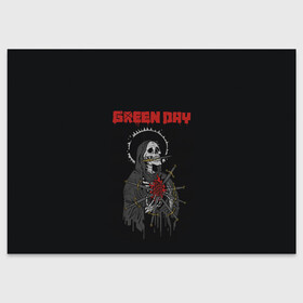 Поздравительная открытка с принтом GreenDay | ГринДей | Poster (Z) в городе Новоалтайск, 100% бумага | плотность бумаги 280 г/м2, матовая, на обратной стороне линовка и место для марки
 | billie joe armstrong | greenday | rock | альтернативный | билли джо армстронг | гриндей | зеленый день | майк дёрнт | музыка | панк рок | поп панк | рок | тре кул