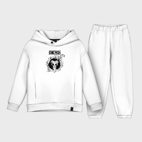 Детский костюм хлопок Oversize с принтом Брук | One Piece. Большой куш в городе Новоалтайск,  |  | anime | manga | one piece | аниме | большой куш | бонэкити | брук | ван пис | вон пис | голодный скелет | живой скелет | корабль призрак | король пиратов | манга | мечник | музыкант | напевающий брук | пират