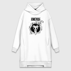 Платье-худи хлопок с принтом Брук | One Piece. Большой куш в городе Новоалтайск,  |  | anime | manga | one piece | аниме | большой куш | бонэкити | брук | ван пис | вон пис | голодный скелет | живой скелет | корабль призрак | король пиратов | манга | мечник | музыкант | напевающий брук | пират