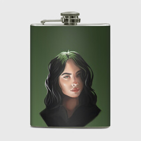 Фляга с принтом BILLIE EILISH | БИЛЛИ АЙЛИШ (Z) в городе Новоалтайск, металлический корпус | емкость 0,22 л, размер 125 х 94 мм. Виниловая наклейка запечатывается полностью | Тематика изображения на принте: be | billie | billie eilish | blohsh | ghoul | айлиш | билли | билли айлиш | бэрд | пайрат | пайрат бэрд