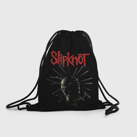 Рюкзак-мешок 3D с принтом CRAIG JONES | SLIPKNOT (Z) в городе Новоалтайск, 100% полиэстер | плотность ткани — 200 г/м2, размер — 35 х 45 см; лямки — толстые шнурки, застежка на шнуровке, без карманов и подкладки | Тематика изображения на принте: craig michael jones | rock | slipknot | крэг джонс | петля | рок | скользящий узел | слипкнот | тяжелый рок | удавка