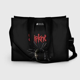 Сумка-шоппер 3D с принтом CRAIG JONES | SLIPKNOT (Z) в городе Новоалтайск, 100% полиэстер | застегивается на металлическую кнопку; внутренний карман застегивается на молнию. Стенки укреплены специальным мягким материалом, чтобы защитить содержимое от несильных ударов
 | craig michael jones | rock | slipknot | крэг джонс | петля | рок | скользящий узел | слипкнот | тяжелый рок | удавка