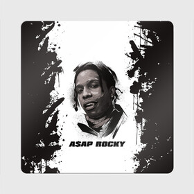 Магнит виниловый Квадрат с принтом АСАП | ASAP ROCKY (Z) в городе Новоалтайск, полимерный материал с магнитным слоем | размер 9*9 см, закругленные углы | Тематика изображения на принте: america | asap | asap rocky | black rap | music | rap | raper | testing | usa | америка | асап | асап роки | зарубежная музыка | музыка | музыкант | реп | репер | сша | тестин | черный реп