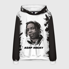 Мужская толстовка 3D с принтом АСАП | ASAP ROCKY (Z) в городе Новоалтайск, 100% полиэстер | двухслойный капюшон со шнурком для регулировки, мягкие манжеты на рукавах и по низу толстовки, спереди карман-кенгуру с мягким внутренним слоем. | america | asap | asap rocky | black rap | music | rap | raper | testing | usa | америка | асап | асап роки | зарубежная музыка | музыка | музыкант | реп | репер | сша | тестин | черный реп