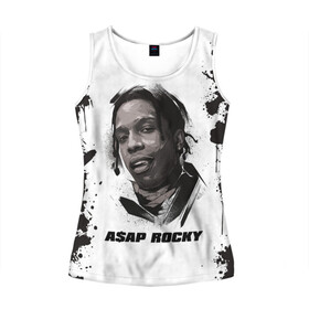 Женская майка 3D с принтом АСАП | ASAP ROCKY (Z) в городе Новоалтайск, 100% полиэстер | круглая горловина, прямой силуэт, длина до линии бедра | america | asap | asap rocky | black rap | music | rap | raper | testing | usa | америка | асап | асап роки | зарубежная музыка | музыка | музыкант | реп | репер | сша | тестин | черный реп