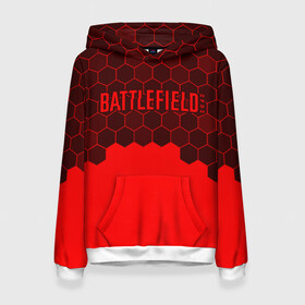 Женская толстовка 3D с принтом Battlefield 2042 - Hexagon в городе Новоалтайск, 100% полиэстер  | двухслойный капюшон со шнурком для регулировки, мягкие манжеты на рукавах и по низу толстовки, спереди карман-кенгуру с мягким внутренним слоем. | 2042 | battle | battlefield | fps | game | games | logo | portal | royale | shooter | батлфилд | битва | игра | игры | королевская | лого | портал | соты | шутер