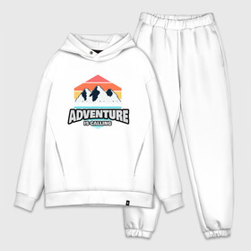 Мужской костюм хлопок OVERSIZE с принтом ADVENTURE IS CALLING в городе Новоалтайск,  |  | adventure | кемпинг | кэмпинг | приключения | туризм | туристическая | туристические | туристу