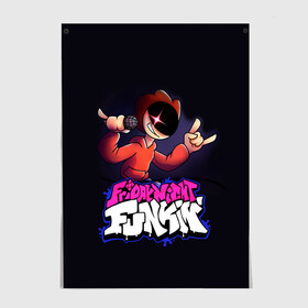 Постер с принтом Friday Night Funkin  Пико в городе Новоалтайск, 100% бумага
 | бумага, плотность 150 мг. Матовая, но за счет высокого коэффициента гладкости имеет небольшой блеск и дает на свету блики, но в отличии от глянцевой бумаги не покрыта лаком | fnf | friday night funkin | pico | игра | пико | фридей найт фанкин