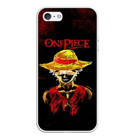 Чехол для iPhone 5/5S матовый с принтом One Piece. Большой куш Луффи в городе Новоалтайск, Силикон | Область печати: задняя сторона чехла, без боковых панелей | anime | manga | monkey d. luffy | one piece | аниме | большой куш | ван пис | вон пис | капитан | король пиратов | луси | луфи | луффи | луффи но уми | луффи таро | манга | манки д. луффи | мугивара | пират | пятый император