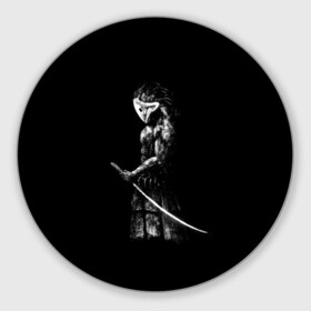 Коврик для мышки круглый с принтом Juggernaut Dota 2 в городе Новоалтайск, резина и полиэстер | круглая форма, изображение наносится на всю лицевую часть | art | b w | digital 2d | dota 2 | juggernaut | герой доты 2 | джаггернаут | дота 2 | минимализм | ч б
