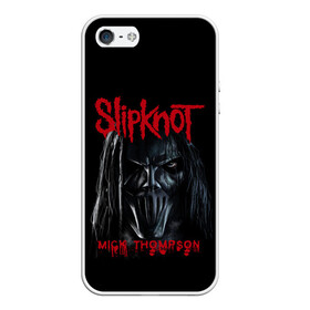 Чехол для iPhone 5/5S матовый MICK THOMPSON | SLIPKNOT | СЛИПКНОТ (Z): в городе Новоалтайск, Силикон | Область печати: задняя сторона чехла, без боковых панелей | mick thompson | rock | slipknot | кейси джонс | мик томпсон | петля | рок | скользящий узел | слипкнот | тяжелый рок | удавка