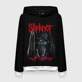 Женская толстовка 3D с принтом MICK THOMPSON | SLIPKNOT | СЛИПКНОТ (Z) в городе Новоалтайск, 100% полиэстер  | двухслойный капюшон со шнурком для регулировки, мягкие манжеты на рукавах и по низу толстовки, спереди карман-кенгуру с мягким внутренним слоем. | mick thompson | rock | slipknot | кейси джонс | мик томпсон | петля | рок | скользящий узел | слипкнот | тяжелый рок | удавка