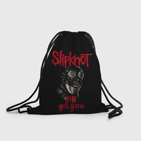 Рюкзак-мешок 3D с принтом SID WILSON | SLIPKNOT | СЛИПКНОТ (Z) в городе Новоалтайск, 100% полиэстер | плотность ткани — 200 г/м2, размер — 35 х 45 см; лямки — толстые шнурки, застежка на шнуровке, без карманов и подкладки | rock | sid wilson | slipknot | петля | рок | сид вилсон | скользящий узел | слипкнот | тяжелый рок | удавка