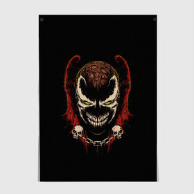Постер с принтом Spawn профиль в городе Новоалтайск, 100% бумага
 | бумага, плотность 150 мг. Матовая, но за счет высокого коэффициента гладкости имеет небольшой блеск и дает на свету блики, но в отличии от глянцевой бумаги не покрыта лаком | al simmons | antihero | chain | comics | evil | hell | skull | smile | spawn | ад | антигерой | зло | комиксы | отродье | спаун | улыбка | цепь | череп | эл симмонс