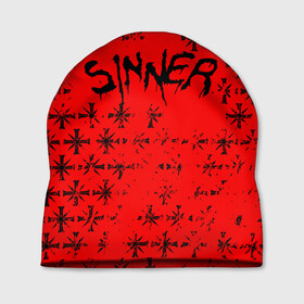 Шапка 3D с принтом FAR CRY 5 SINNER / ГРЕШНИК в городе Новоалтайск, 100% полиэстер | универсальный размер, печать по всей поверхности изделия | far cry | sinner | ubisoft | врата эдема | грешник | иосиф сид | монтана | секта | сектанты | символ | фар край | юбисофт