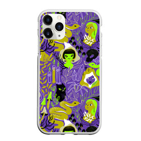 Чехол для iPhone 11 Pro Max матовый с принтом Шабаш в городе Новоалтайск, Силикон |  | halloween | kostolom3000 | ведьма | ведьмы | грибы | змея | кот | магия | природа | фиолетовый | хэллоуин | черный кот | шабаш