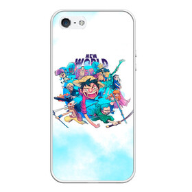 Чехол для iPhone 5/5S матовый с принтом Новый Мир | One Piece. Большой куш в городе Новоалтайск, Силикон | Область печати: задняя сторона чехла, без боковых панелей | Тематика изображения на принте: anime | manga | monkey d. luffy | one piece | аниме | большой куш | ван пис | вон пис | гол д. роджер | кайдо | король пиратов | луфи | луффи | манга | манки д. луффи | нами | нико робин | пират | портгас д. эйс | ророноа зоро