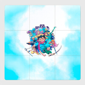 Магнитный плакат 3Х3 с принтом Новый Мир | One Piece. Большой куш в городе Новоалтайск, Полимерный материал с магнитным слоем | 9 деталей размером 9*9 см | anime | manga | monkey d. luffy | one piece | аниме | большой куш | ван пис | вон пис | гол д. роджер | кайдо | король пиратов | луфи | луффи | манга | манки д. луффи | нами | нико робин | пират | портгас д. эйс | ророноа зоро