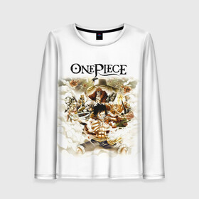 Женский лонгслив 3D с принтом One Piece. Большой куш в городе Новоалтайск, 100% полиэстер | длинные рукава, круглый вырез горловины, полуприлегающий силуэт | anime | manga | monkey d. luffy | one piece | аниме | большой куш | ван пис | вон пис | гол д. роджер | кайдо | король пиратов | луфи | луффи | манга | манки д. луффи | нами | нико робин | пират | портгас д. эйс | ророноа зоро