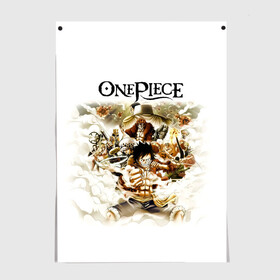 Постер с принтом One Piece. Большой куш в городе Новоалтайск, 100% бумага
 | бумага, плотность 150 мг. Матовая, но за счет высокого коэффициента гладкости имеет небольшой блеск и дает на свету блики, но в отличии от глянцевой бумаги не покрыта лаком | anime | manga | monkey d. luffy | one piece | аниме | большой куш | ван пис | вон пис | гол д. роджер | кайдо | король пиратов | луфи | луффи | манга | манки д. луффи | нами | нико робин | пират | портгас д. эйс | ророноа зоро