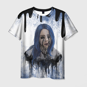 Мужская футболка 3D с принтом BILLIE EILISH | БИЛЛИ АЙЛИШ (Z) в городе Новоалтайск, 100% полиэфир | прямой крой, круглый вырез горловины, длина до линии бедер | be | billie | billie eilish | blohsh | ghoul | айлиш | билли | билли айлиш | бэрд | пайрат | пайрат бэрд
